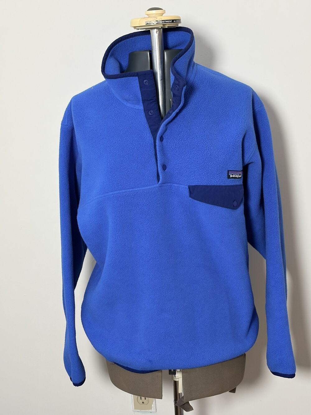 Patagonia Synchilla Fleece Snap-T Pullover Jacket Blue Men's Size Small